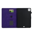 thumbnail image 4 of Allytechgroup iPad Pro 11 Case 2022/2021/2020/2018, Rhomb Pattern Flip Cover Kickstand Bumper Auto Sleep Wake Shockproof Retro Anti-Scratch Case Cover for Apple iPad Pro 11 1st 2nd 3rd 4th Gen,Purple, 4 of 10