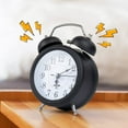 thumbnail image 5 of Alarm Clock Alarm Clocks Analog Clock Loud Alarm Clock for Heavy Sleepers with Stereoscopic Dial Backlight Battery Operated for Living Room Bedroom Bedside Desk Gift Clock by, 5 of 5