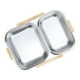 thumbnail image 1 of Fiambrera De Acero Inoxidable, Contenedores Portátiles Para Almacenamiento De Alimentos, Fiambrera De Metal De 1,2 L Con 2 Compartimentos, Mantiene La Comida Caliente Y Sabrosa,, 1 of 7