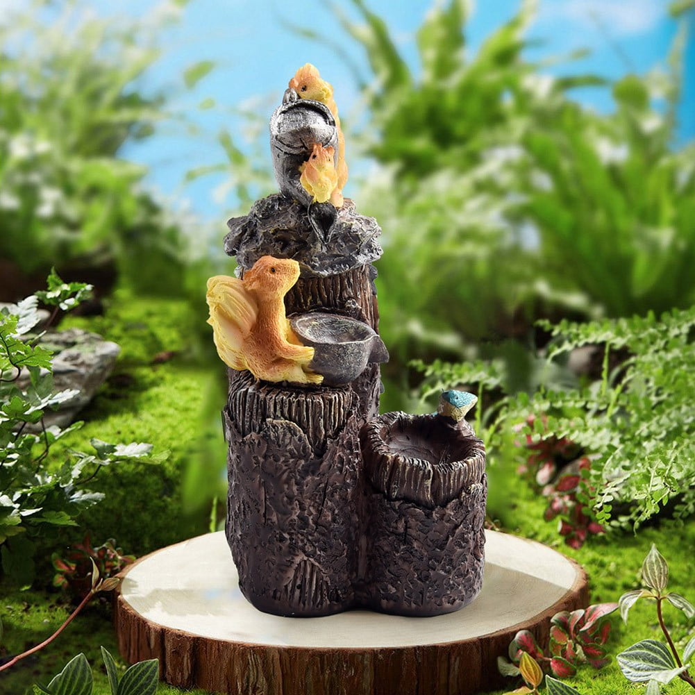 RichLink Charming Solar-Powered Squirrel Garden Sculpture - Perfect Outdoor Decor!,Squirrel
