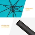 thumbnail image 4 of ACEGOSES LED 9ft Aluminum Patio Market Circle Outdoor Umbrellas with Solar Lights and Sturdy Ribs,Lake Blue, 4 of 8