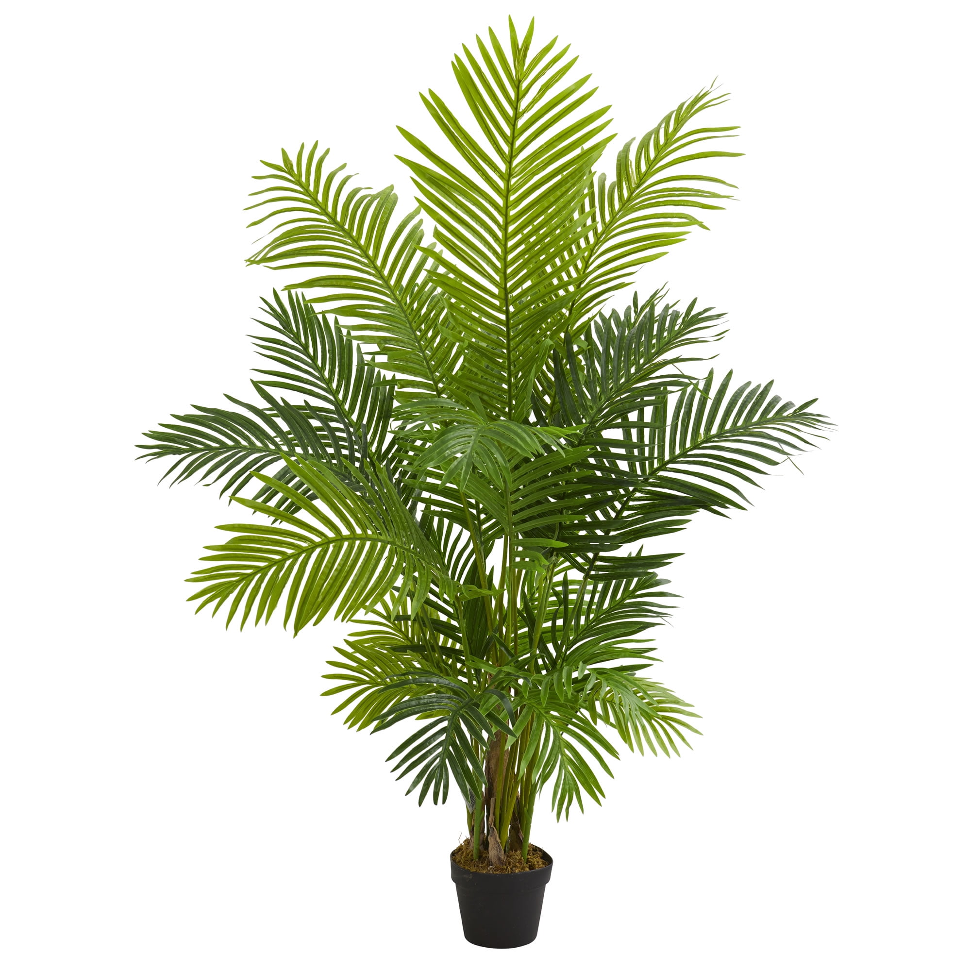 Nearly Natural 5ft. Hawaii Palm Artificial Tree, Black