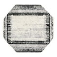 thumbnail image 2 of Unique Loom Tagine Collection Area Rug - Donya (5' 3" Octagon Black and White/Gray), 2 of 6