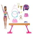thumbnail image 2 of Barbie Coffret de jeu Gymnaste, poupée mode, brunette, 10accessoires, 2 of 5