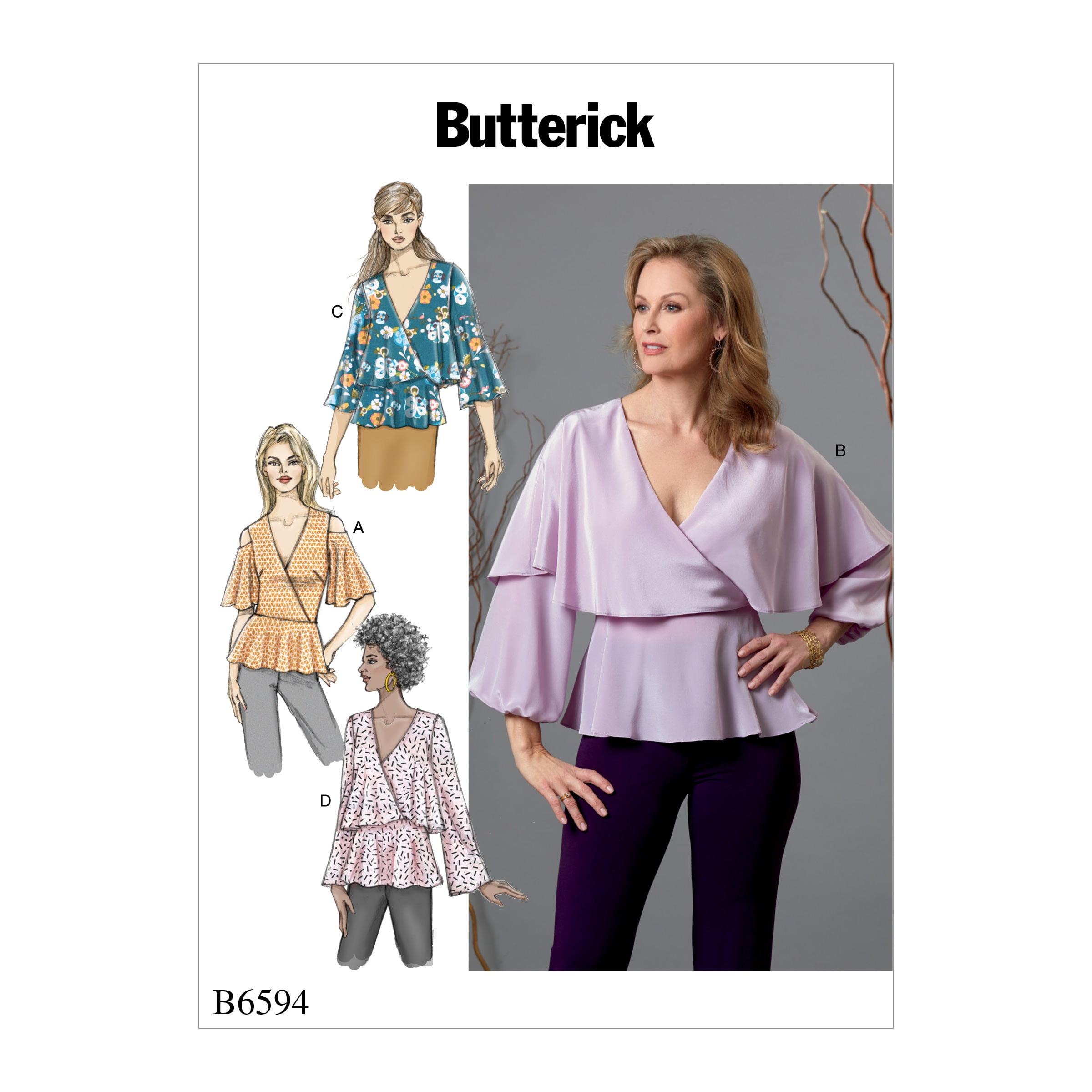 Butterick Pattern Misses' Top68101214