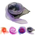 thumbnail image 2 of Women Chiffon Scarf Lightweight Gradient Mesh Shawl Scarf Summer Square Scarf, 2 of 10