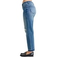 thumbnail image 6 of Judy Blue Full Size Mid Rise Bf Patch  Repair Destroy Release Hem Jeans Plus Size, 6 of 11