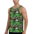 thumbnail image 2 of Cauagu Australian White Tree Frog Sitting on Branch Print Men's Sleeveless Muscle Shirts,Tank Tops Quick Dry Workout Tank Top Gym Muscle Tee Fitness Bodybuilding T Shirt for Men-X-Large, 2 of 7