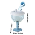 thumbnail image 3 of FEISHENTT Goblet Cup with Lid for Ages 12 Months+, Leak-Proof Travel Sippy Cup with Easy Measurement Marks, Elegant Wine Glass Design Toddler Cup, 3 of 5