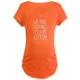thumbnail image 1 of CafePress - We Are Hoping It's A Kitten Maternity Dark T Shirt - Maternity Dark T-Shirt, 1 of 1