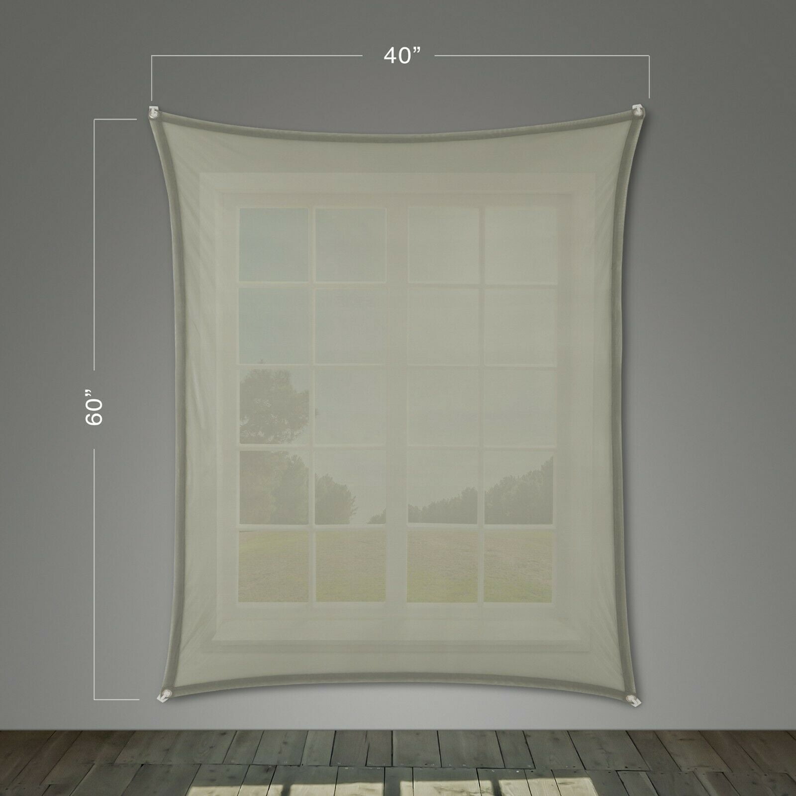 Reaper Brothers Holographic Gray 40" X 60" High Resolution Rear Projection Screen