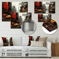 thumbnail image 4 of Designart "Cityscape composition VII" Abstract Collages Metal Art Living Room, 4 of 5