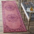 thumbnail image 3 of SAFAVIEH Glamour Gaia Floral Bordered Wool Runner Rug, Pink, 2'3" x 8', 3 of 10