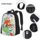 thumbnail image 3 of Balery Mushroom and Frogs Mochila Escolar 3 en 1 para Niños - Mochila Resistente con Lonchera Térmica y Estuche - Mochila Escolar para Niños y Niñas, 3 of 7