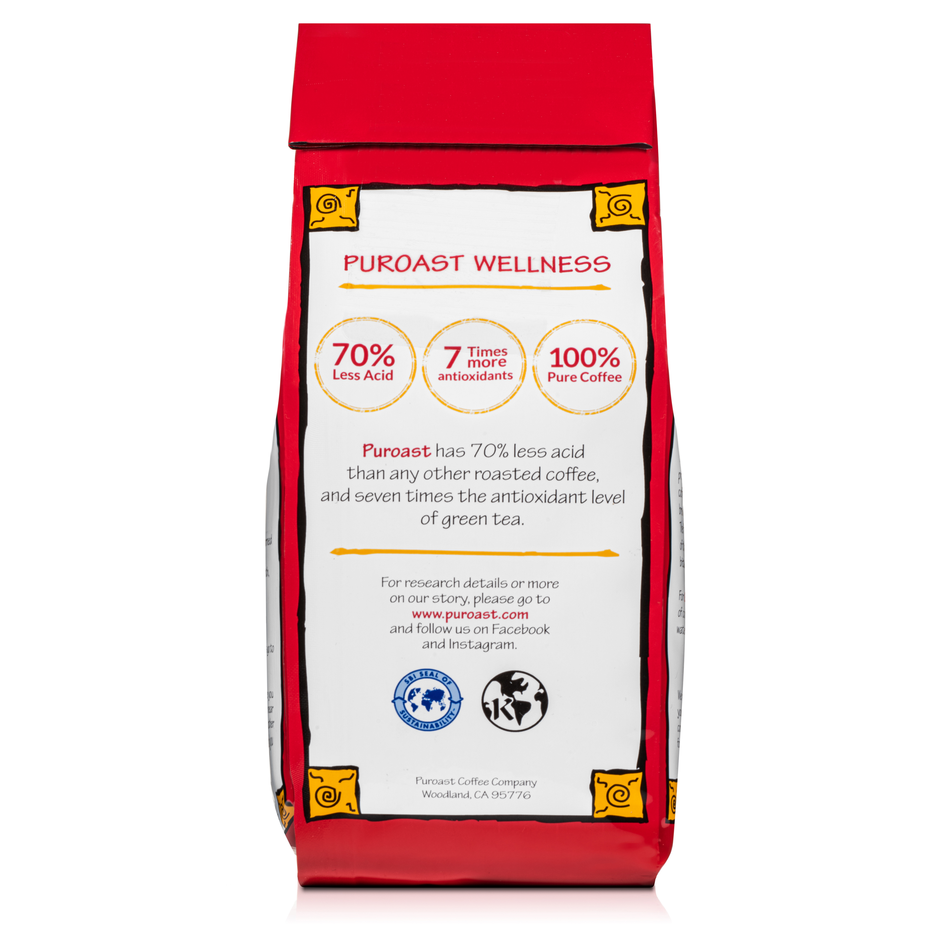 Puroast Low Acid High Antioxidant Dark French Roast Ground Coffee, 12 oz Bag - image 5 of 5