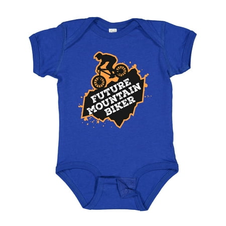 

Inktastic Biking Future Mountain Biker Gift Baby Boy Bodysuit