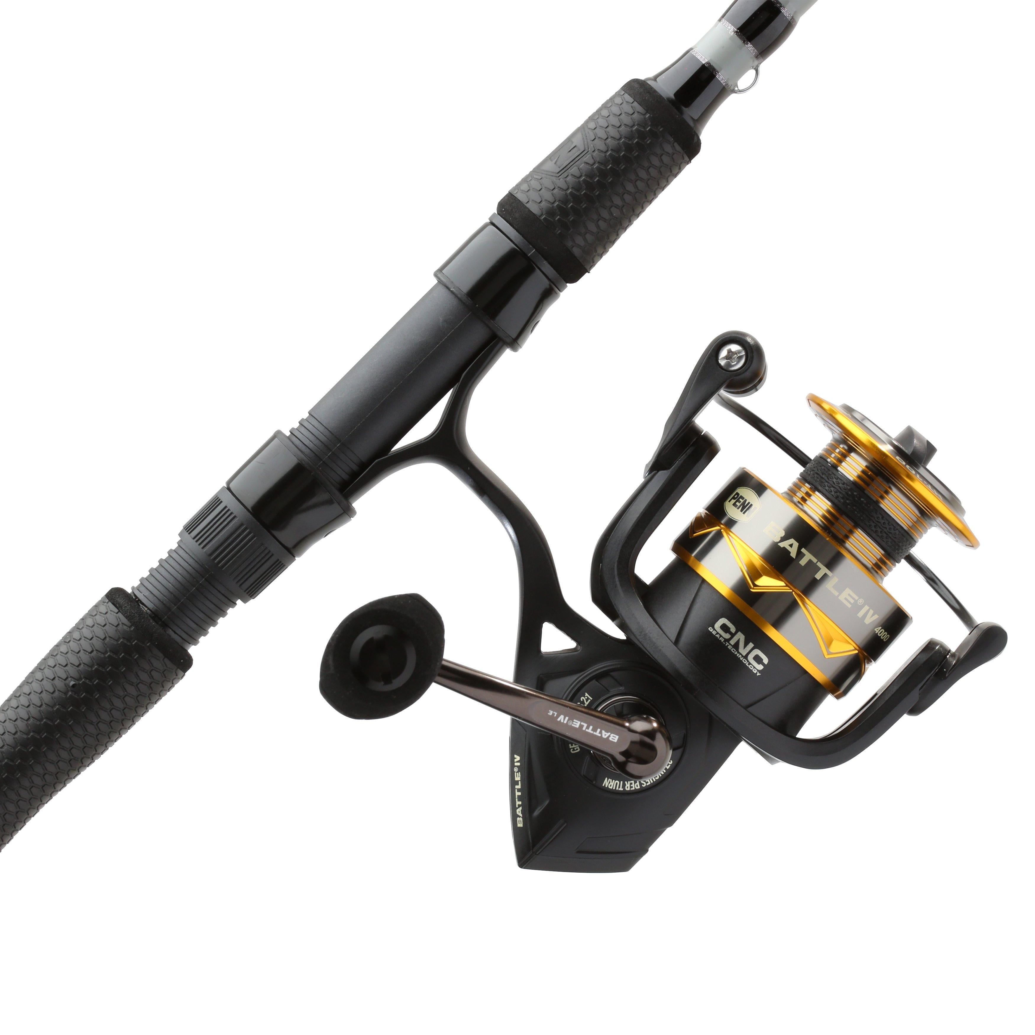PENN Battle IV LE Spinning Fishing Combo, 7' Medium Rod, 4000 Size Reel