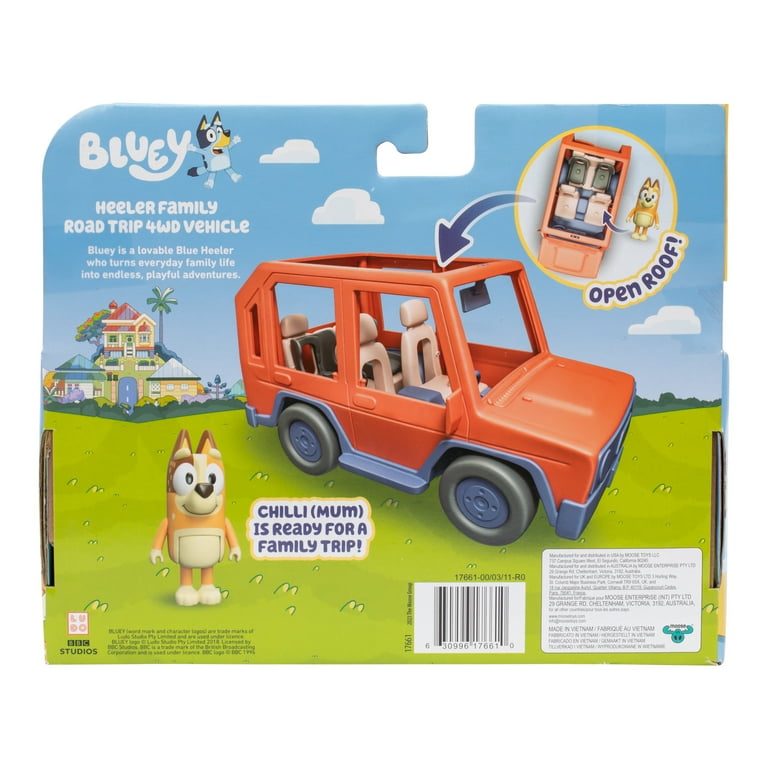Bluey Family Road Trip Play Vehicle Includes Chilli Figure