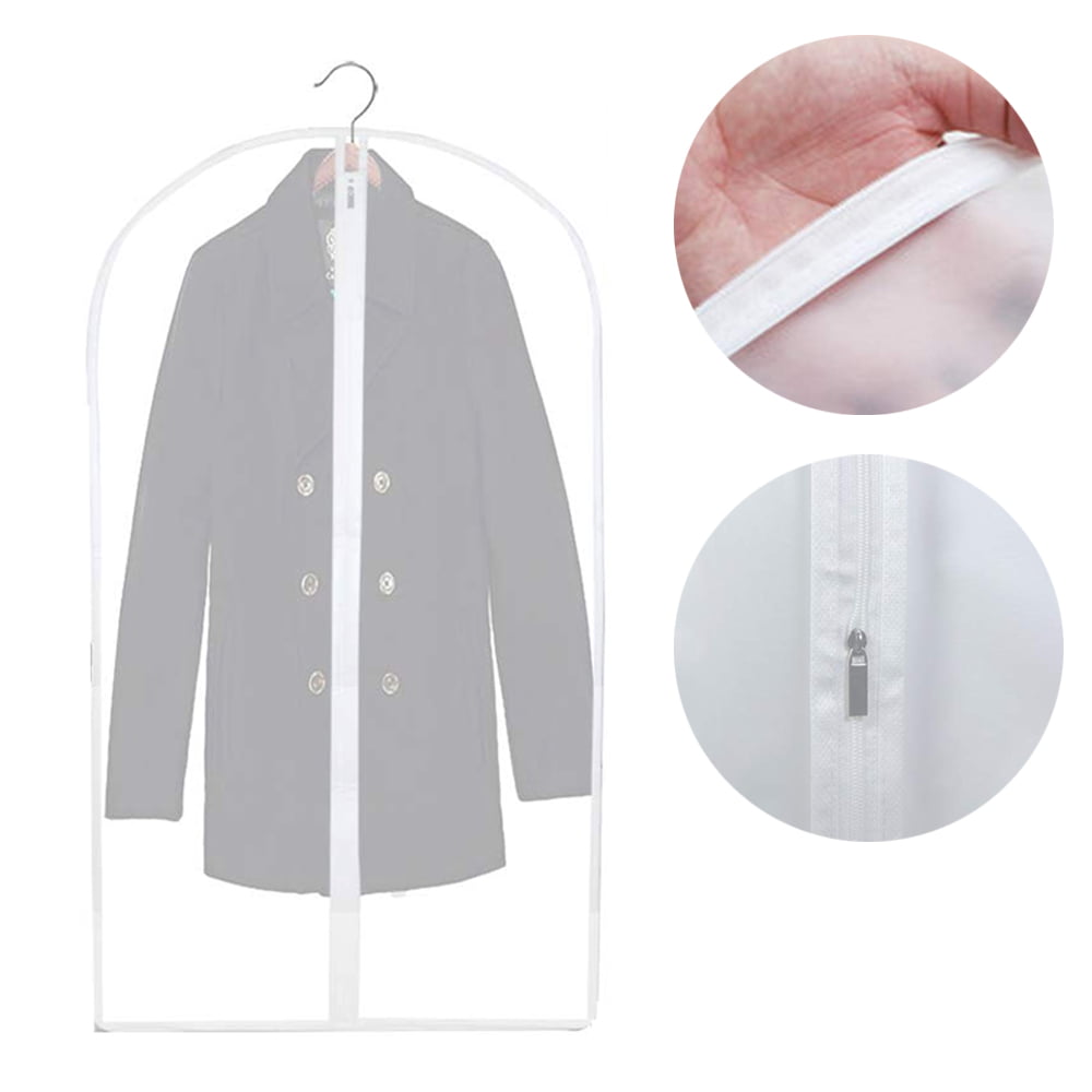 53 Dress Gown Suit Garment Bag Storage Cover Coat Carrier Travel Protect Zipper 