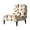 Valentine Hummingbird Pattern, variant on HELLHERO Black and White Leopard Print Non Slip Armless Accent Chair Washable Cover with Stain Protection, Dustproof Armless Accent Chair Protector