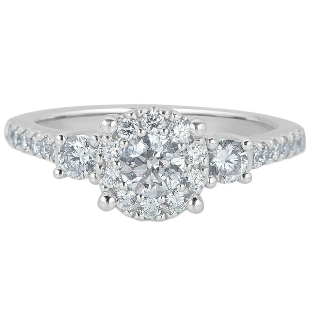 0.99 CT. T.W. Diamond Ring in 14K White Gold