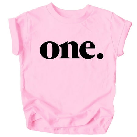 

Bold One 1st Birthday Shirt for Baby Girls First Birthday Outfit Pink Shirt