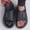 Black, variant on Men's Fashionable and Casual Versatile Soft-Soled Spring and Summer Breathable Casual Beach Slippers