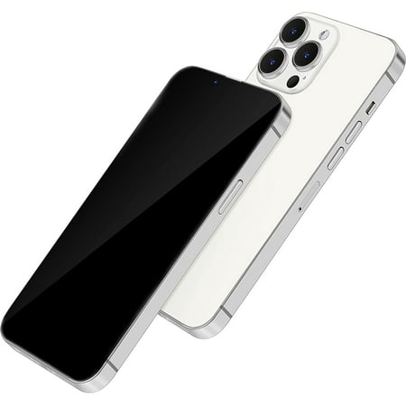 [Metallic] Dummy Phone Display Model Compatible with Phone 13 Pro Max 13 Mini Non-Working Upgraded Metal Frame (13 pro Silver Black Screen)