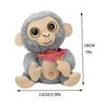 thumbnail image 2 of Cute Mimicry Pet Talking Monkey Plush Toy, Interactive Electronic Toy With Voice Mimicry Function, Perfect Gift For Kids And S To Reduce Screen Time, 2 of 5