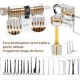 thumbnail image 4 of 34pcs Ganzúa Herramientas De Candado De Habilidad De Cerraje transparente, 4 of 5