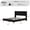 Black velvet, variant on Suede Upholstered Platform Bed Frame with Tufted Wingback Headboard - Strong Wood Slats - No Box Spring Needed - Easy Assembly - Modern Bedroom Furniture - King /Twin/Queen