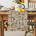 thumbnail image 5 of Table Runner Mushroom Table Decoration for Kitchen Dinning Vintage Nature Plant Table Decoration for Indoor Outdoor Party Wedding Decor 13x72 Inch, 5 of 7
