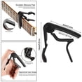 thumbnail image 4 of Aluminum Alloy Guitar Capo, Quick and Smooth Mechanism, Universal for Acoustic and Electric Guitars, 4 of 9
