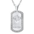 thumbnail image 1 of Joyería del horóscopo Platino/acero inoxidable personalizado/acero Piscis de 18 k, 1 of 2