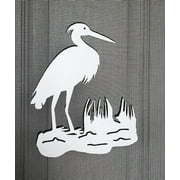 DCENTRAL SCREEN MAGNETS DCentral HERON On POND Flexible Screen Magnet: Double-Sided Dcor; For NON-RETRACTABLE Screens, Multipurpose, Helps to Stop Walking into screens, Covers small tears in Screens, Size L 6.5" x W 5.5 "