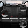 thumbnail image 2 of HQBQBUG Bling Seat Covers for Nissan Rogue 2008-2024 2025,Sparkly Crystal Waterproof Leather Diamond Seat Cover Compatible Airbag Comfort Automotive Interior Black,Full Set(2 Row 5 Seats), 2 of 7