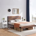 thumbnail image 6 of VECELO 3-piece Bedroom Set, Metal & Wood Platform Bed with Set of 2 Nightstand, Queen Size, 6 of 10