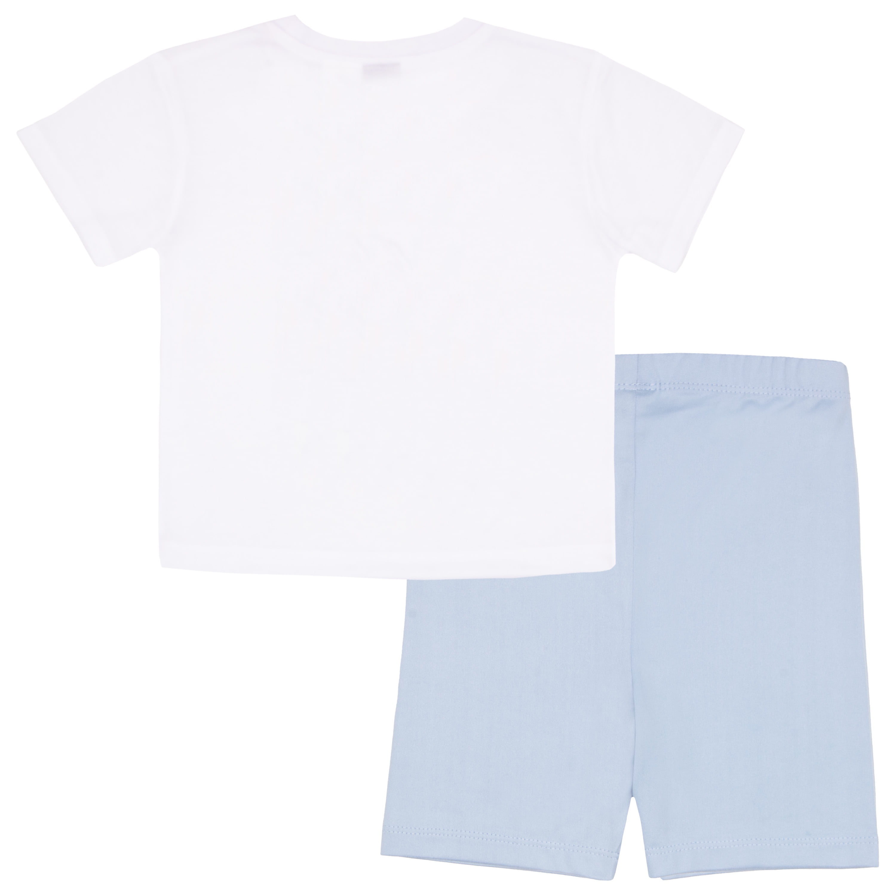 Disney Lilo & Stitch 2-Piece T-Shirt and Biker Shorts Set - Stitch and Scrump Graphic Print Outfit for Kids (Sizes 2T-6X)