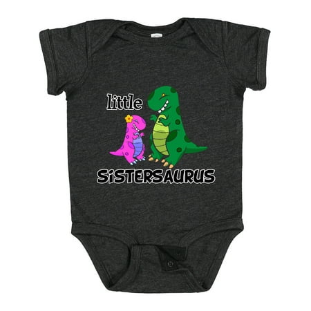 

Inktastic Little Sistersaurus Gift Baby Girl Bodysuit