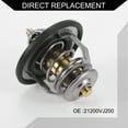 thumbnail image 4 of Car Thermostat Engine Coolant Thermostats for Nissan Frontier 2.4L 1998-2004 No.21200VJ200 Silver Tone, 4 of 6