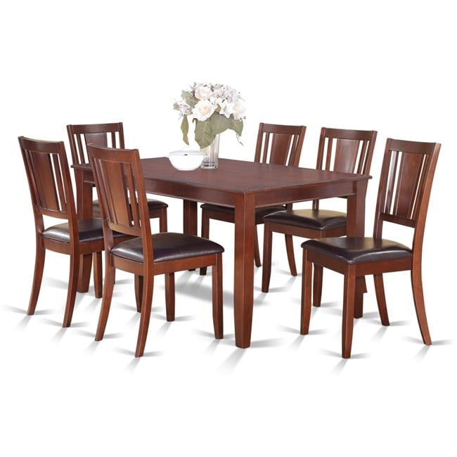 Dining Table Set Table 6 Chairs 7 Piece Walmart Com Walmart Com