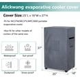 thumbnail image 2 of AIickwang Cubierta de enfriador de aire evaporativo portátil para exteriores, cubierta de enfriador de pantano impermeable resistente 600D, negro, 2 of 5