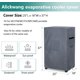 thumbnail image 2 of AIickwang Cubierta de enfriador de aire evaporativo portátil para exteriores, cubierta de enfriador de pantano impermeable resistente 600D, negro, 2 of 5