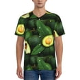 thumbnail image 5 of Easygdp Fresh Avocados Men's Muscle T-Shirt Men's Baseball Short Sleeves, for Gym Workout Athletic with Button - XX-Large, 5 of 9