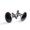 Color 4, variant on Men's Classic Stainless Steel, Cute Dinosaur Silhouettes Pattern Cufflinks Business Wedding Shirts, Black