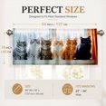 thumbnail image 4 of AshasdS Cute Cats Row on Window Sill Valance Pet Lovers Animal Short Curtain Rod Pocket for Living Room, 4 of 5