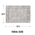thumbnail image 4 of SIXHOME Area Rugs 5x7 Rugs for Living Room Washable Distressed Floor Carpet Vintage Non-Shedding Accent Rug Non-Slip Soft Bedroom Rugs for Indoor Decor Grey, 4 of 6