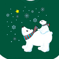 thumbnail image 4 of Inktastic Christmas Polar Bear and Cub with a star Boys or Girls Baby Bib, 4 of 4