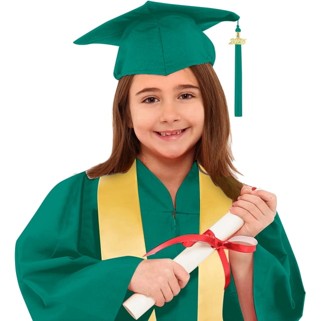 Teen Graduation Robe Kindergarten Graduation Cap and Gown Two Pieces Outfits Set Graduation Ceremony Outfit Size 10-12 Years Kids Clothing
