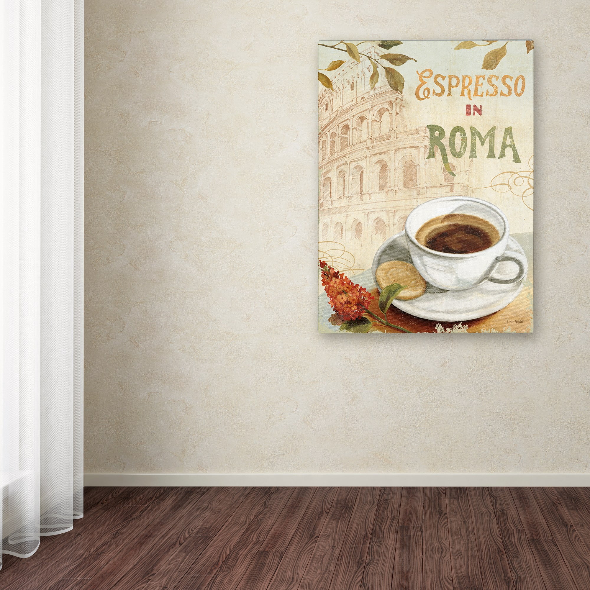 Trademark Fine Art "Cafe in Europe III" Canvas Art by Lisa Audit